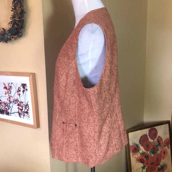 COLDWATER CREEK Size 20 Textural Fitted Vest lined Snap close $119 NEW - Picture 5 of 14